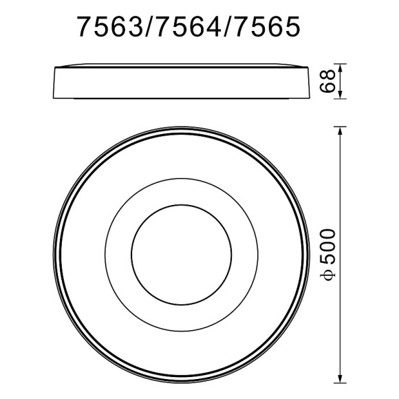 Потолочный светильник Mantra Coin 7563