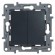 Переключатель двухклавишный Legrand Etika 10A 250V антрацит 672612