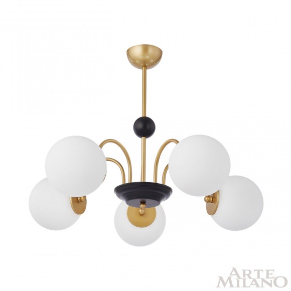 Люстра на штанге Arte Milano Napoli 312066/D700/5 BS/BK