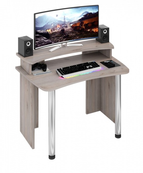 Стол компьютерный Домино Лайт СКЛ-Софт120+НКИЛ120 MER_SKL-Soft120-NKIL120_N