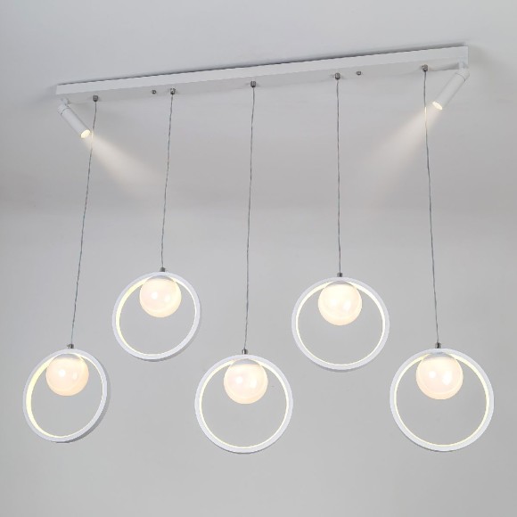 Подвесная светодиодная люстра LED4U L7103-7 WТ