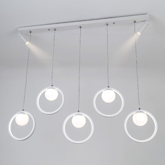 Подвесная светодиодная люстра LED4U L7103-7 WТ