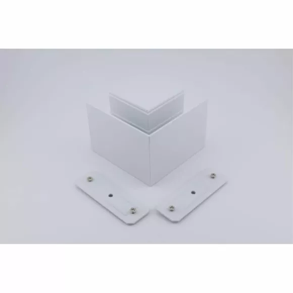 Соединитель угловой плоский для магнитного шинопровода Aployt Magnetic track 220 APL.0282.10.01, Белый, Алюминий