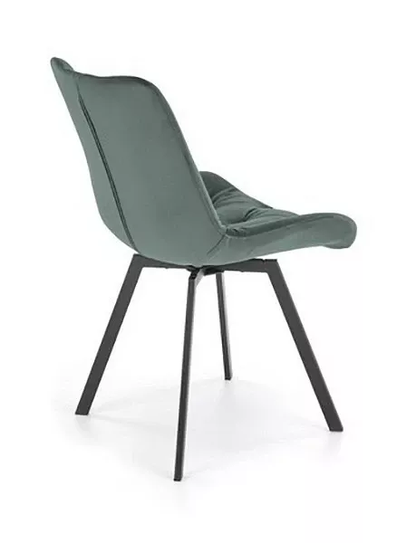 Стул K519 HLM_V-CH-K_519-KR-C_ZIELONY, черный, темно-зеленый, металл Стул K519 HLM_V-CH-K_519-KR-C_ZIELONY, черный, темно-зеленый, металл