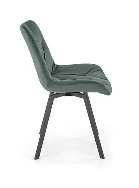 Стул K519 HLM_V-CH-K_519-KR-C_ZIELONY, черный, темно-зеленый Стул K519 HLM_V-CH-K_519-KR-C_ZIELONY, черный, темно-зеленый