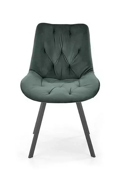 Стул K519 HLM_V-CH-K_519-KR-C_ZIELONY, черный, темно-зеленый, металл, основание крупным планом Стул K519 HLM_V-CH-K_519-KR-C_ZIELONY, черный, темно-зеленый, металл, основание крупным планом