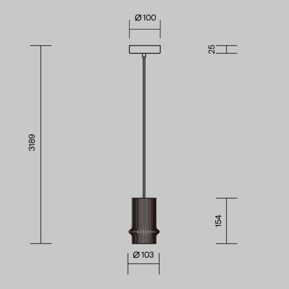 Подвесной светильник Maytoni Pilastro MOD430PL-L5W3K