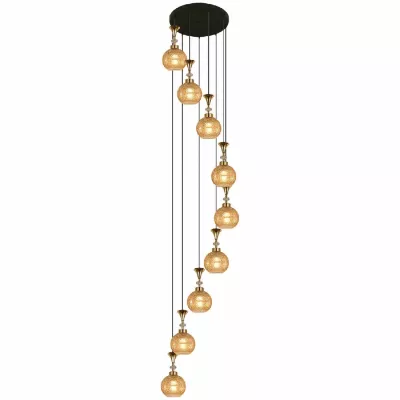 Каскадная люстра Reluce 02001-0.9-09 AMBER