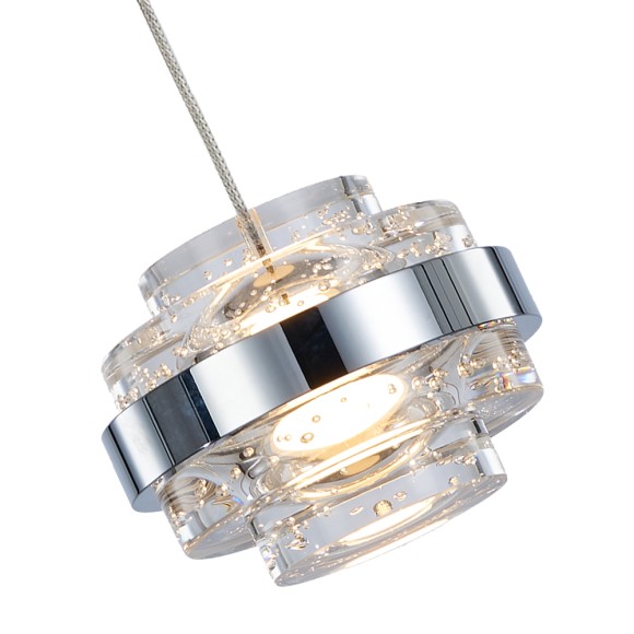 Подвесной светильник Delight Collection MD22030002 MD22030002-1A chrome/clear