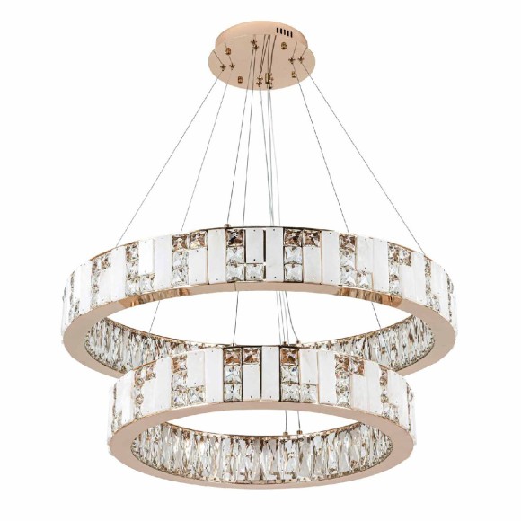 Подвесная светодиодная люстра Modelux ML.6985.800.600P GD