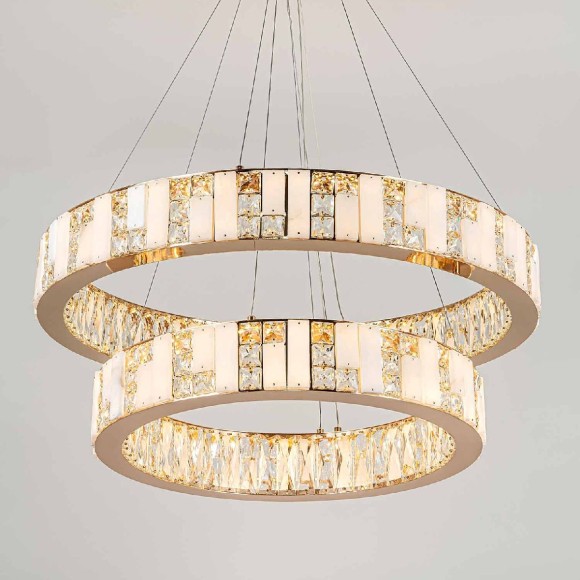 Подвесная светодиодная люстра Modelux ML.6985.800.600P GD