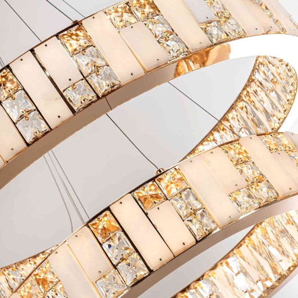 Подвесная светодиодная люстра Modelux ML.6985.800.600P GD