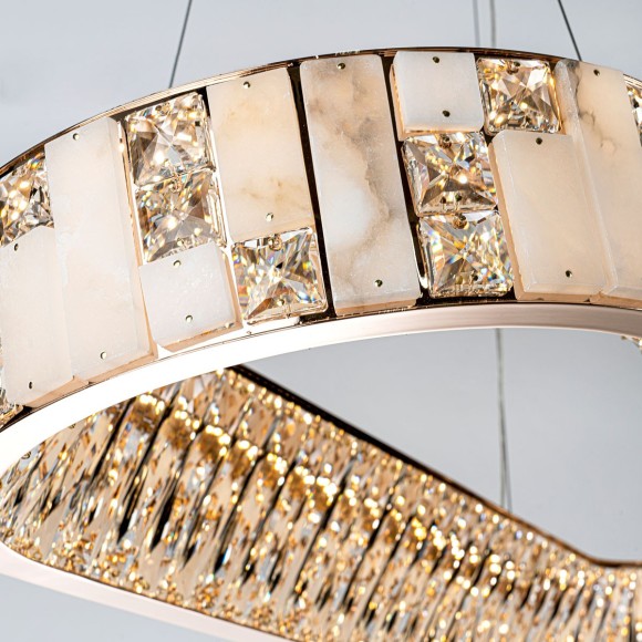 Подвесная светодиодная люстра Modelux ML.6988.1000P GD