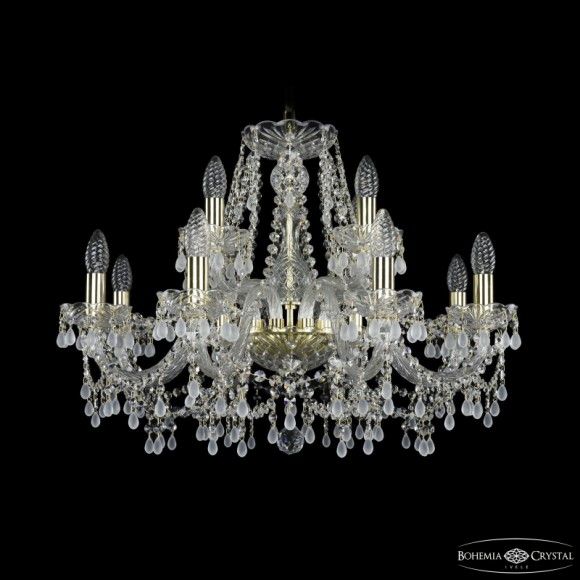 Подвесная люстра Bohemia Ivele Crystal 1410/8+4/240 G V0300
