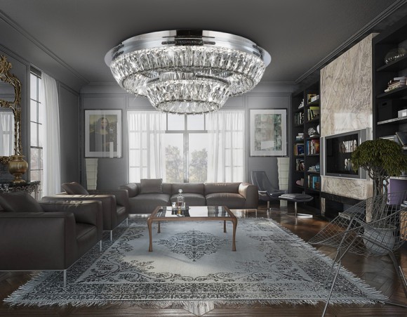 Потолочная светодиодная люстра Ambrella Light Traditional TR5029