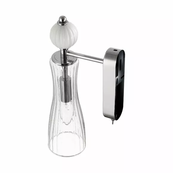 Бра Lumion Neoclassi Emily 8268/1W, Хром, Прозрачный, Металл, вид сбоку