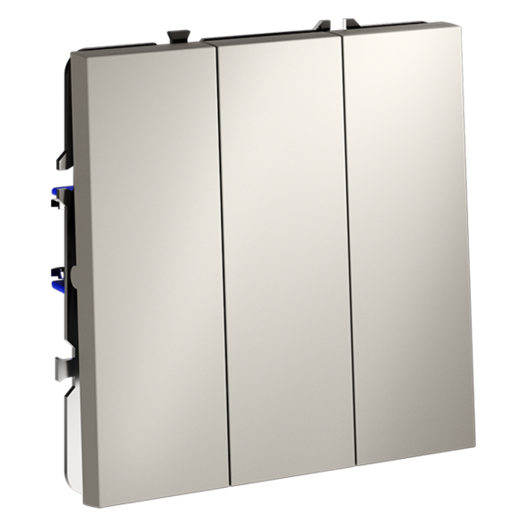 Выключатель трехклавишный Voltum S70 VLS030103