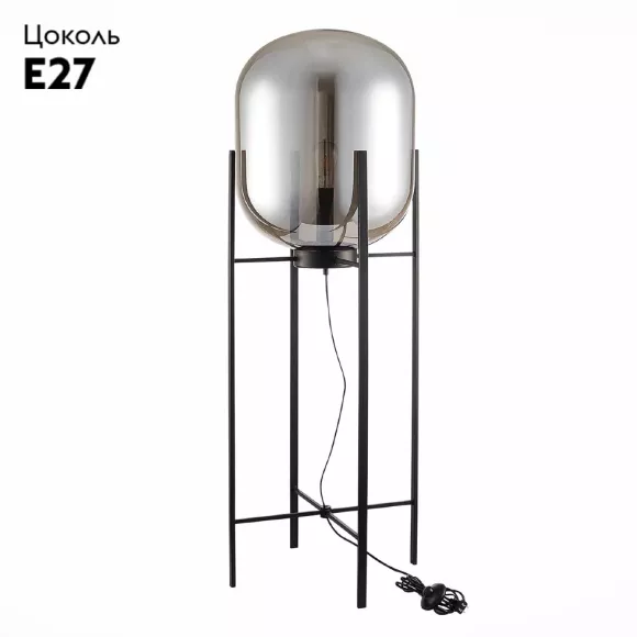 Торшер ST LUCE BURASCA SL1050.725.01, Черный, Дымчатый, Металл Торшер ST LUCE BURASCA SL1050.725.01, Черный, Дымчатый, Металл