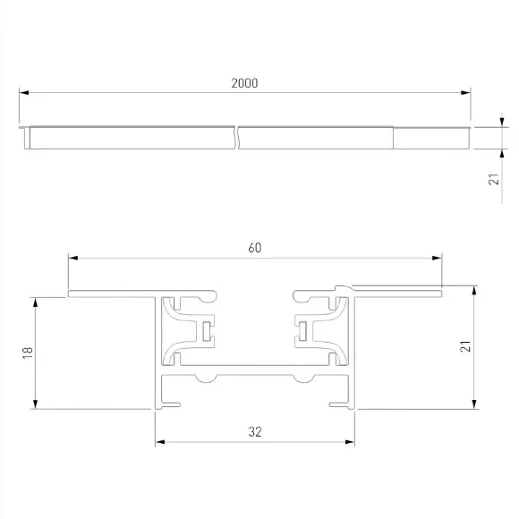 Шинопровод встраиваемый однофазный Elektrostandard Track Rail WH Recessed 4690389178535 Шинопровод встраиваемый однофазный Elektrostandard Track Rail WH Recessed 4690389178535