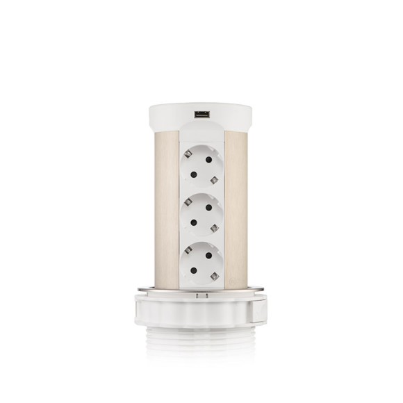 Блок розеток (12 секций и USB type A+C) Mebax 00-00002600