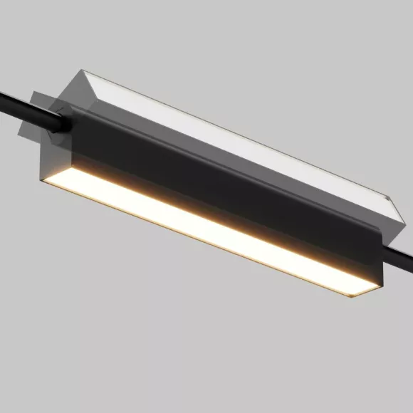 Трековый светильник Maytoni Technical Basis Arity TR238-1-12W3K-B, Черный, Белый, Теплый белый, светодиодный модуль