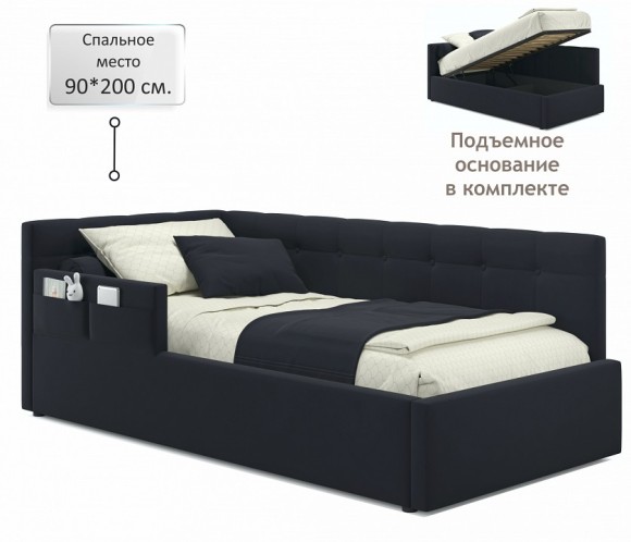 Кровать односпальная Bonna 2000x900 с ПМ NMB_TE-00005411