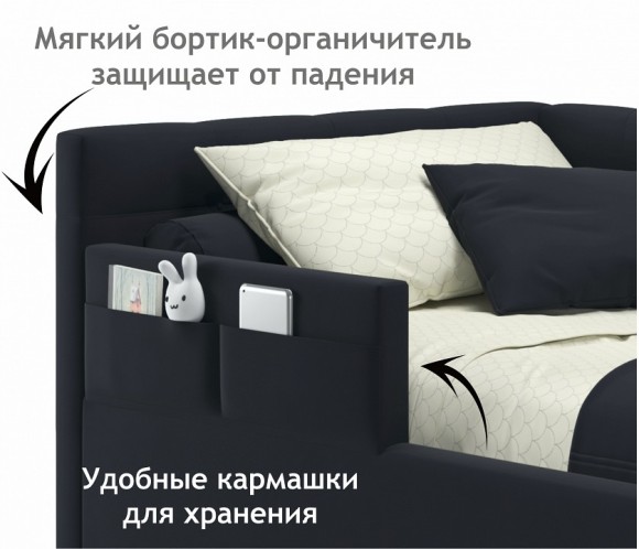 Кровать односпальная Bonna 2000x900 с ПМ NMB_TE-00005411