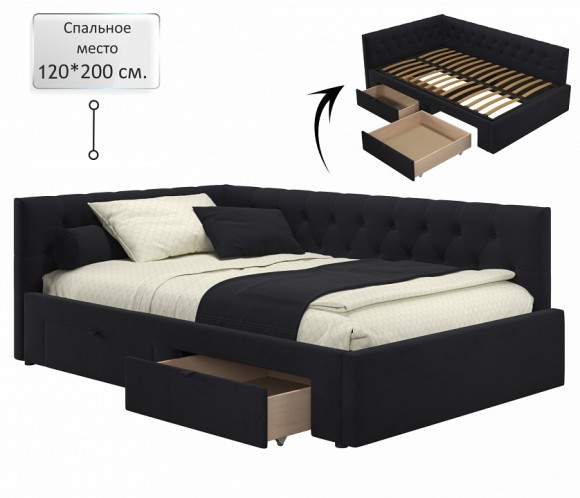 Кровать полутораспальная Afelia 2000x1200 NMB_TE-00005588