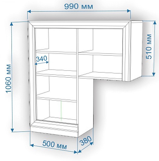 Тумба Нобиле КП-100 MER_KP100-KKr-LEV