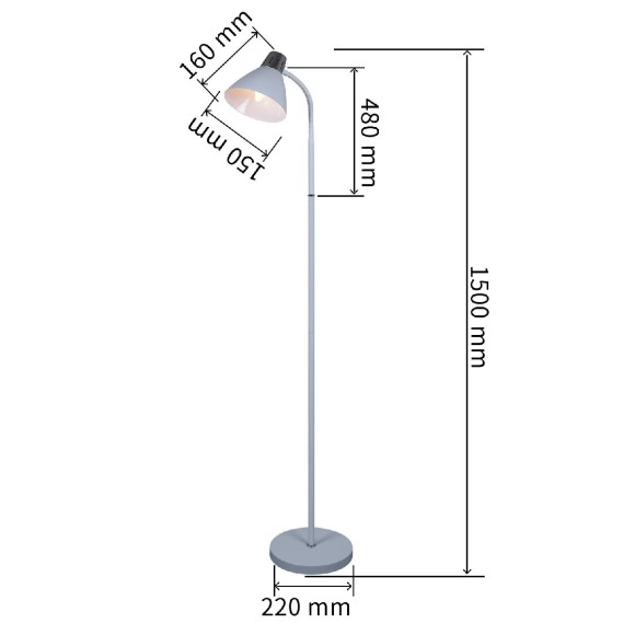 Торшер Reluce 03041-0.6-01 BK