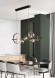 Подвесная люстра Delight Collection Art Deco Bubble KG1233P-7 black/clear