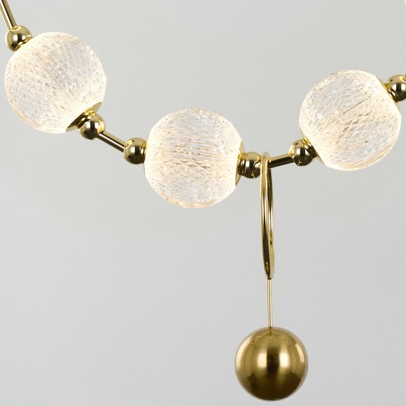 Подвесная светодиодная люстра Delight Collection Elliot Diamante MD20001012-11A gold