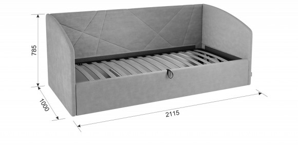 Кровать односпальная Бест MBS_KM-S-15-2172