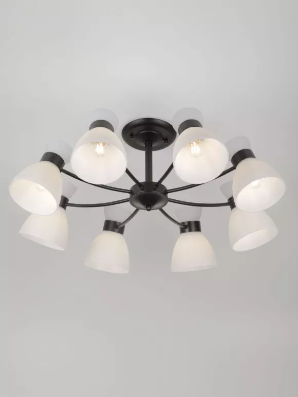 Люстра на штанге Rivoli Aemilia 9185-308 Б0069950, Белый Люстра на штанге Rivoli Aemilia 9185-308 Б0069950, Белый