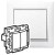 Выключатель двухклавишный Legrand Valena Classic 694265