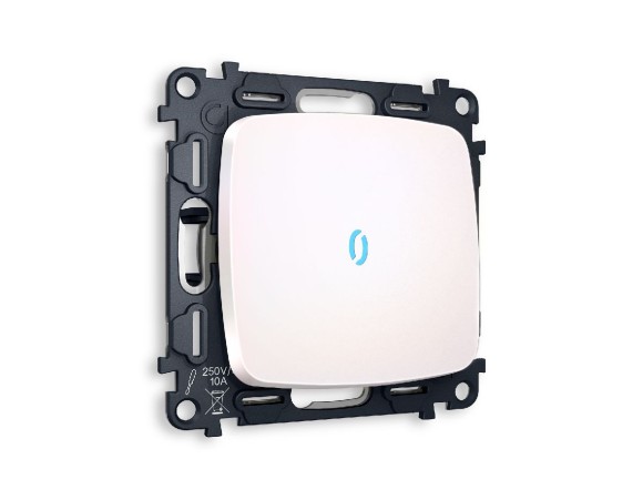 Комплект механизма 1-кл проходного выключателя с подсветкой Ambrella Volt Omega MO202040