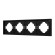 Рамка пластиковая на 4 поста Arlight FRM-TENDO-SFPL-4-BK 054654