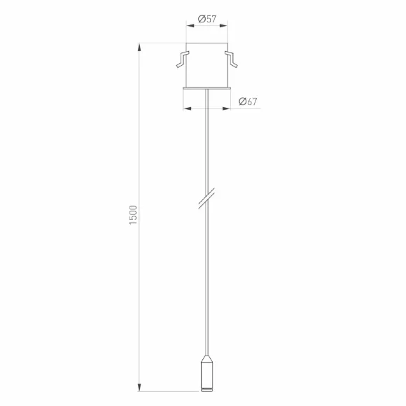 Потолочная чаша Arlight MAG-ORIENT-CANOPY-BUILT-L1500 (WH) (Металл) 062960, Белый