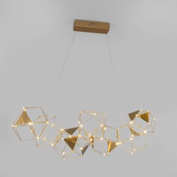 Подвесная светодиодная люстра Eurosvet Uma 90368/7 медь