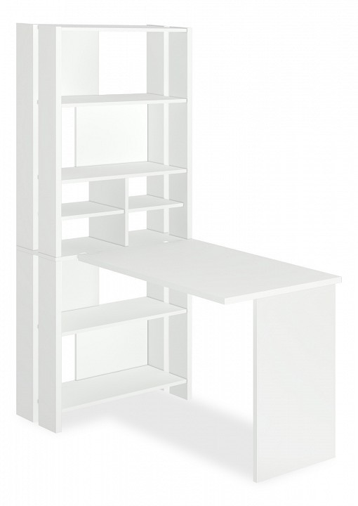 Стол компьютерный Домино Лайт СТЛ-ОВХ+С100Прям без тумбы MER_STL-OVH-S100Pryam_bez_tumby_BE