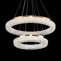 Подвесная светодиодная люстра с пультом управления Modelux MS.9025.600.400 BS