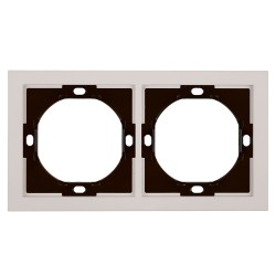 Рамка 2-местная Stekker Мия PFR00-3002-08 пудровый жемчуг 50487