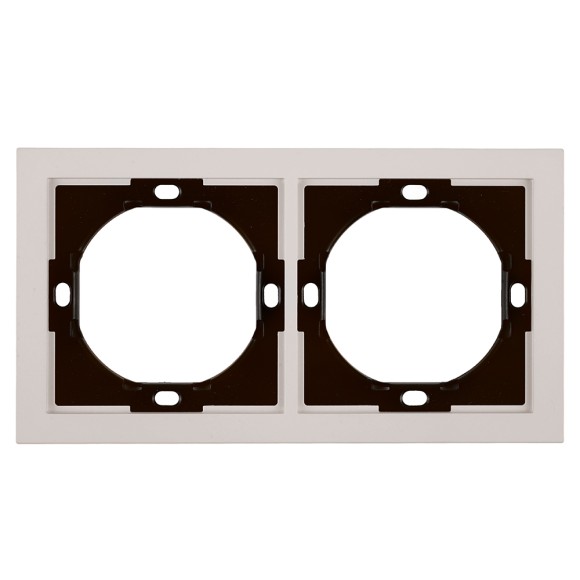Рамка 2-местная Stekker Мия PFR00-3002-08 пудровый жемчуг 50487