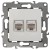 Розетка информационная двойная 2XRJ45 Эра 12-3108-01 Б0014729