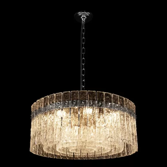 Подвесная люстра Loft IT Nevada 10297/600 Nickel, Никель, Прозрачный, Металл, декоративные элементы крупным планом