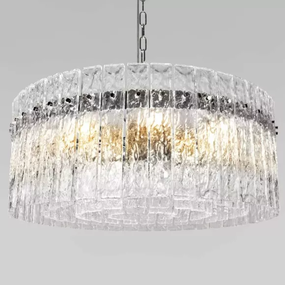 Подвесная люстра Loft IT Nevada 10297/600 Nickel, Никель, Прозрачный, Металл