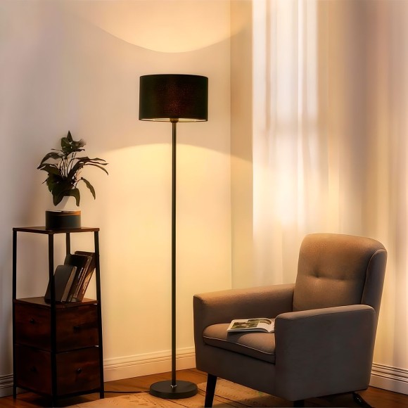 Торшер Uniel UML-T521 E27 BLACK/BLACK UL-00012407