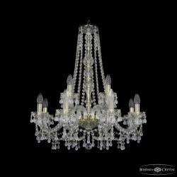 Подвесная люстра Bohemia Ivele Crystal 1410/8+4/240/h-74 G V0300