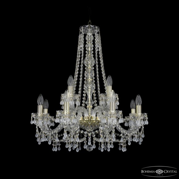 Подвесная люстра Bohemia Ivele Crystal 1410/8+4/240/h-74 G V0300