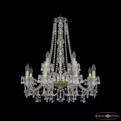 Подвесная люстра Bohemia Ivele Crystal 1410/8+4/240/h-74 G V0300